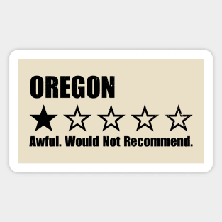 Oregon One Star Review Magnet